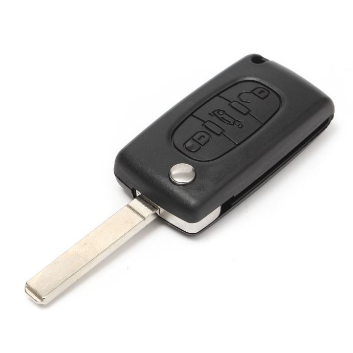 Fit For Citroen C4 Picasso C5 C6 3 Button Remote Key Fob Case Holder Black  Cover 
