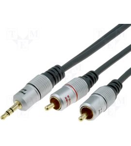 RCA - Jack (3.5 mm) stereo cable (5.0 m).