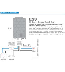 Audison ES3 bit energy storage for cars with Start & Stop systems.