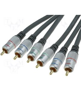 Stereo RCA x 3 cable. OFC (1.8 m).