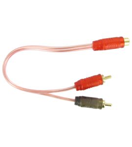 Y-RCA stereo cable. Connects2 (0.28 m).