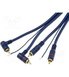 4CAR stereo RCA cable for amplifier (5,0 m). HQ2.500.2