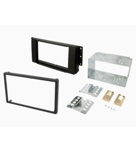 Land Rover Freelander, Discovery, Range Rover fascia plate, black (adapter 2DIN). 381260-04