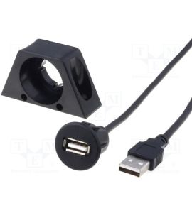 USB extender cable with mounting clip (0.6 m). CAR-902