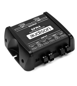 Audison SPM4 stereo passive mixer (4-channel).