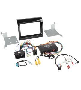 Citroen, Fiat, Peugeot (->2021) facia plate kit with Infodapter (adapter 2DIN). 621094-35-2