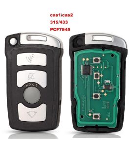 BMW 7 series, E65... remote KEY with PCF7945 (315/433 Mhz).