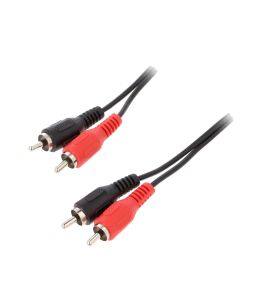 Stereo RCA cable for amplifier (2.5 m). BQC-2RP2RP-0250