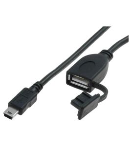 Extender USB A to USB B mini with cover (1m).
