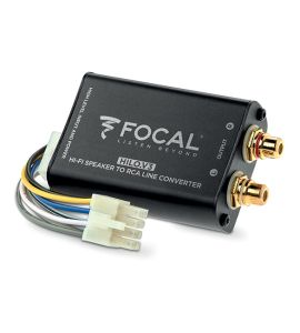 High level speaker signal to Low level RCA adapter (2-channel). Focal Hilo V3.