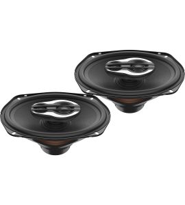 Hertz SX 690 NEO coaxial speakers with grille (164x235 mm).