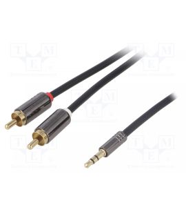 RCA - Jack (3.5 mm) stereo cable (1.5 m).
