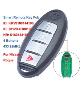 Nissan Rogue (2014->)... remote KEY with HITAG AES (433 Mhz).