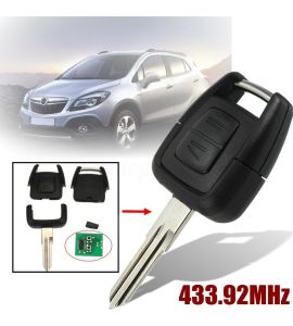 Opel Astra, Insignia..., Vauxhall remote KEY with PCF7930 (ID33, ID40, 433 Mhz).