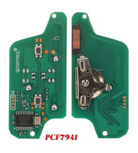 Citroen C2, C3, C4... remote KEY electronic board (PCF 7941A, 2 button).