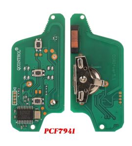 Peugeot 307, 308, 407, 607... remote KEY electronic board (PCF 7941A, 3 button).