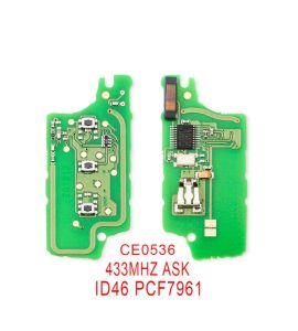 Peugeot 207, 307, 308, 407... remote KEY electronic board (PCF 7961A, 3 button).