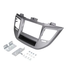 Hyundai Tucson (->2019) fascia plate kit with shelf (adapter 2DIN). 40.443.3
